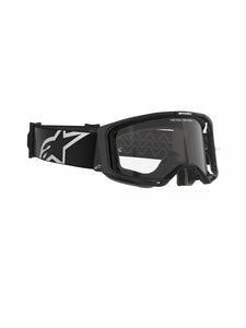 Alpinestars Vision 8 MX ATV MTB Off Road Goggle (Black - Clear Lens)