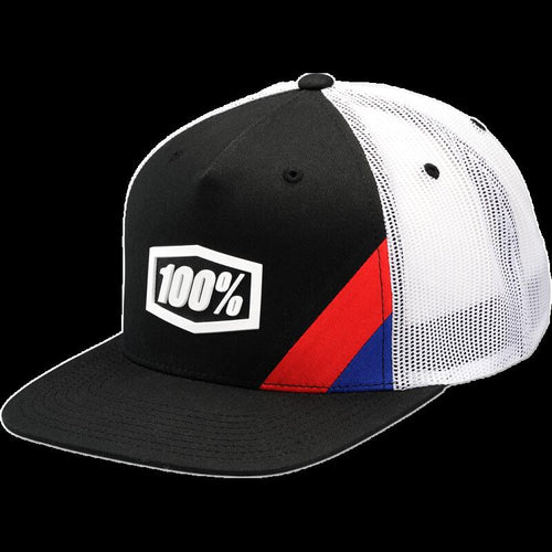 100% CORNERSTONE TRUCKER HAT BLACK 20045-00001