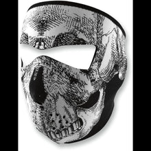 Load image into Gallery viewer, ZAN HEADGEAR SKULL NEOPRENE FACE MASK WNFM002
