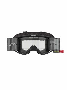 ALPINESTARS GOGGLE VISION 8 CORP BLK/CLR ROLL-OFF 5101125-1529