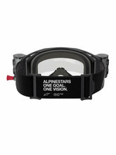 Load image into Gallery viewer, ALPINESTARS GOGGLE VISION 8 CORP BLK/CLR ROLL-OFF 5101125-1529