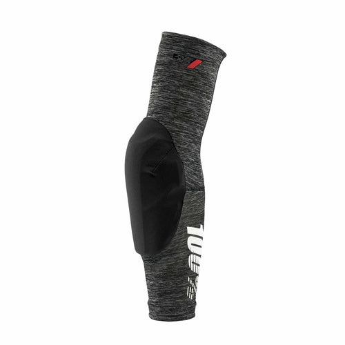 100% PROTECCIONES TERATEC Elbow Guards Heather Grey/Black-L Elbow Guards, Adults Unisex, Black, Standard