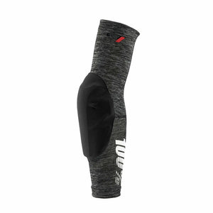 100% PROTECCIONES TERATEC Elbow Guards Heather Grey/Black-L Elbow Guards, Adults Unisex, Black, Standard