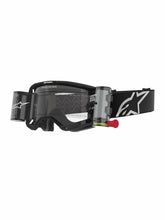 Load image into Gallery viewer, ALPINESTARS GOGGLE VISION 8 CORP BLK/CLR ROLL-OFF 5101125-1529