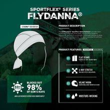 Load image into Gallery viewer, ZAN HEADGEAR FLYDANNA SPORTFLEX SERIES CLASSIC BANDANA BLACK &amp; ORANGE ZL197