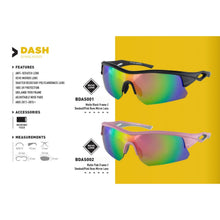 Load image into Gallery viewer, BOBSTER DASH SUNGLASS MATTE BLACK SMOKED PINK REVO MIRROR LENS BDAS001