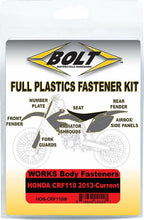 Load image into Gallery viewer, BOLT FASTENER KIT BODY FOR HONDA HON-CRF110W