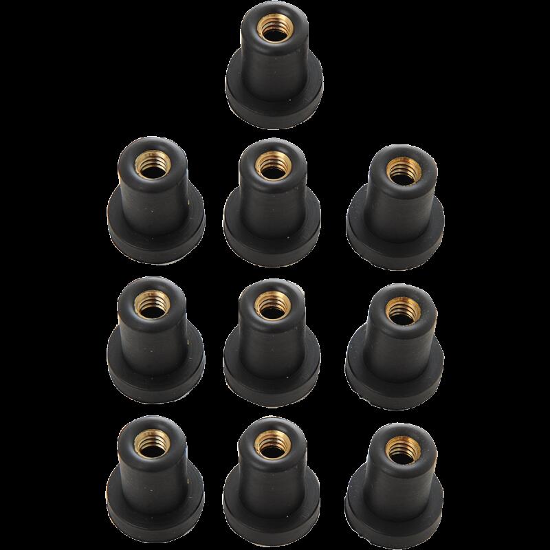 DRAG SPECIALTIES NUT WELL(8099)1/4-20 10PK 2404-0546