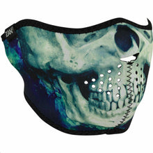 Load image into Gallery viewer, ZAN HEADGEAR HALF FACE MASK NEOPRENE PAINT SKULL WNFM414H