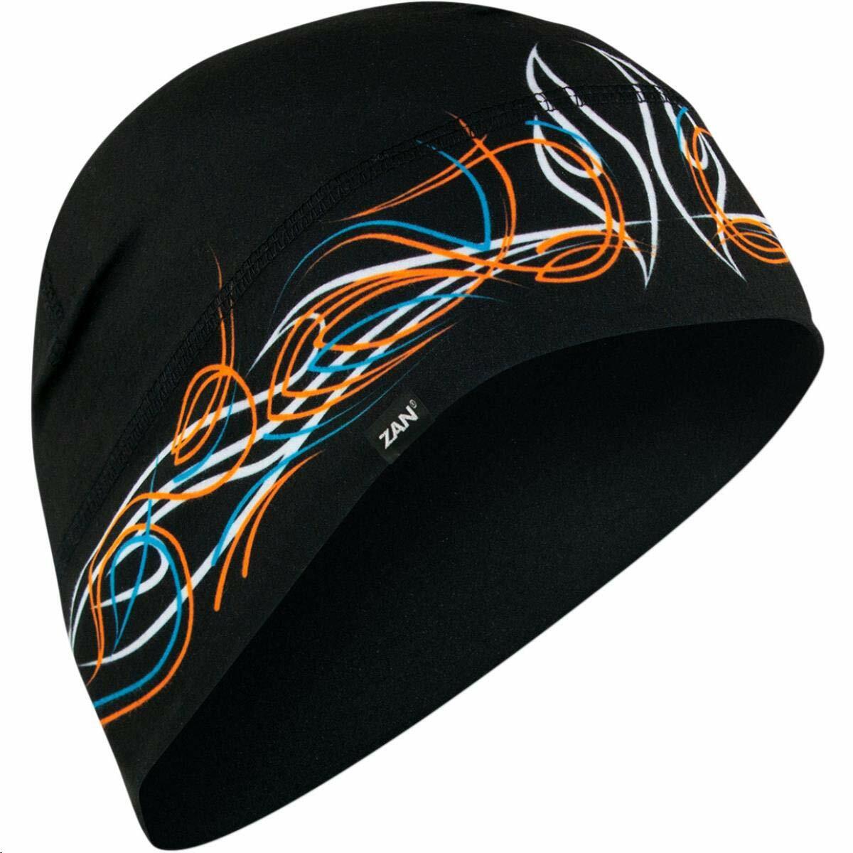ZAN HEADGEAR HELMET LINER/BEANIE SPORTFLEX SERIES PINSTRIPE FLAME WHLL426
