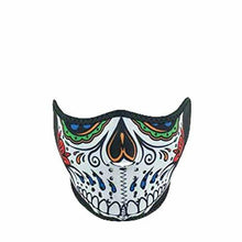 Load image into Gallery viewer, ZAN HEADGEAR HALF MASK NEOPRENEMUERTE SKULL WNFM413H