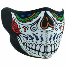 Load image into Gallery viewer, ZAN HEADGEAR HALF MASK NEOPRENEMUERTE SKULL WNFM413H