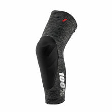 Load image into Gallery viewer, 100% TERATEC KNEE GUARDS GREY HEATHER/BLACK XL 70003-00008