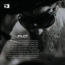 Load image into Gallery viewer, BOBSTER INTERCHANGEABLE MATTE BLACK 2 LENSES PILOT BPIL001