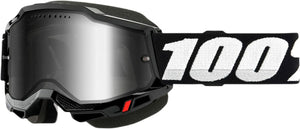 100% ACCURI 2 SNOWMOBILE GOGGLE ORANGE - YELLOW VENTED DUAL LENS 50021-00004