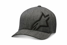 Load image into Gallery viewer, ALPINESTARS Men's Corp Shift 2 Flexfit Hat, Dark Heather Gray/Black, Large/X-Large