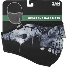 Load image into Gallery viewer, ZANheadgear WNFM417H Unisex-Adult Half Mask (Neoprene Midnight Skull)(Multicolor, One Size)