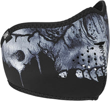 Load image into Gallery viewer, ZANheadgear WNFM417H Unisex-Adult Half Mask (Neoprene Midnight Skull)(Multicolor, One Size)