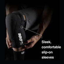 Load image into Gallery viewer, 100% TERATEC PLUS KNEE GUARD BLACK XL 70005-00004