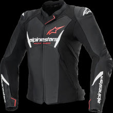 Load image into Gallery viewer, ALPINESTARS (ROAD) JACKET STELLA FSTR V3 LTHR BLK/WHT/CRL 48 3113625-1781-48