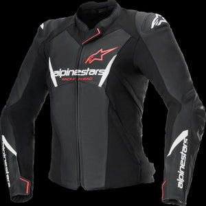 ALPINESTARS (ROAD) JACKET STELLA FSTR V3 LTHR BLK/WHT/CRL 48 3113625-1781-48