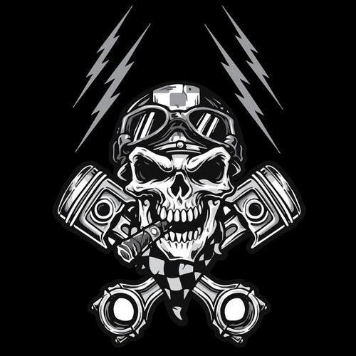 ZAN HEADGEAR FLYDANNA COTN BIKER SKULL Z712