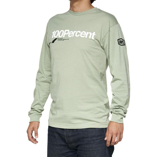 100% BILTO LONG SLEEVE TEE SLATE GREEN SM 33009-486-10