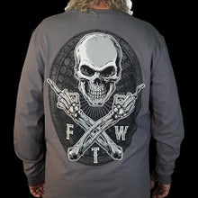Load image into Gallery viewer, LETHAL THREAT FTW SKULL DARK GRAY LS M LS20877M