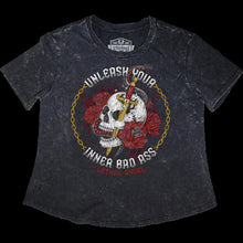 Load image into Gallery viewer, LETHAL THREAT TEE UNLEASHED SKULL GY XL LA70208XL