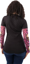 Load image into Gallery viewer, LETHAL THREAT TEE LS WM BLOSS BK/PK MD LA20644M
