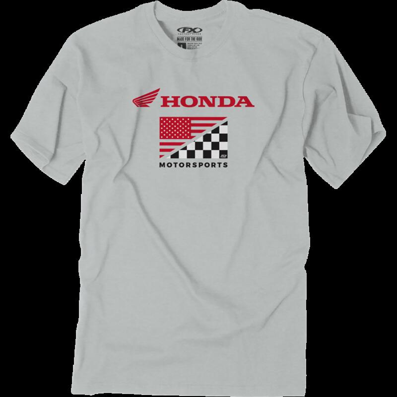 FACTORY EFFEX HONDA FLAG T-SHIRT GRY XL 27-87316