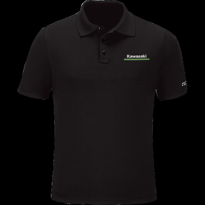 FACTORY EFFEX-APPAREL POLO KAWASAKI BLK MD 25-85102