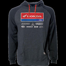 Load image into Gallery viewer, FACTORY EFFEX-APPAREL HOODY HON RACE21 CH/BK LG 24-88324
