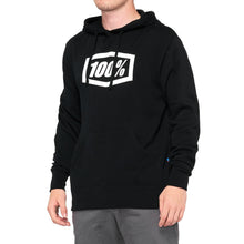 Load image into Gallery viewer, 100% ESSENTIAL HOODED PULLOVER SWEATSHIRT BLACK SM 20029-00000