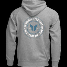 Load image into Gallery viewer, THOR HOODIE ZIP UP BADGE HTR GRAY MD 3050-7024