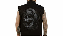 Load image into Gallery viewer, LETHAL THREAT FTW Skull Prnt SleeveLss ButtDwn Shrt - BLK - XL CO60193XL