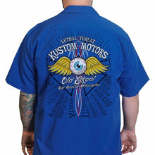 Load image into Gallery viewer, LETHAL THREAT SHIRT EYEBALLOS BLUE 3X DG60143XXXL