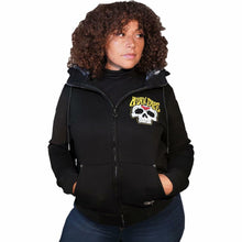 Load image into Gallery viewer, LETHAL THREAT HOODY WM ZIP BRNFRE BK 2W HD84072-2X