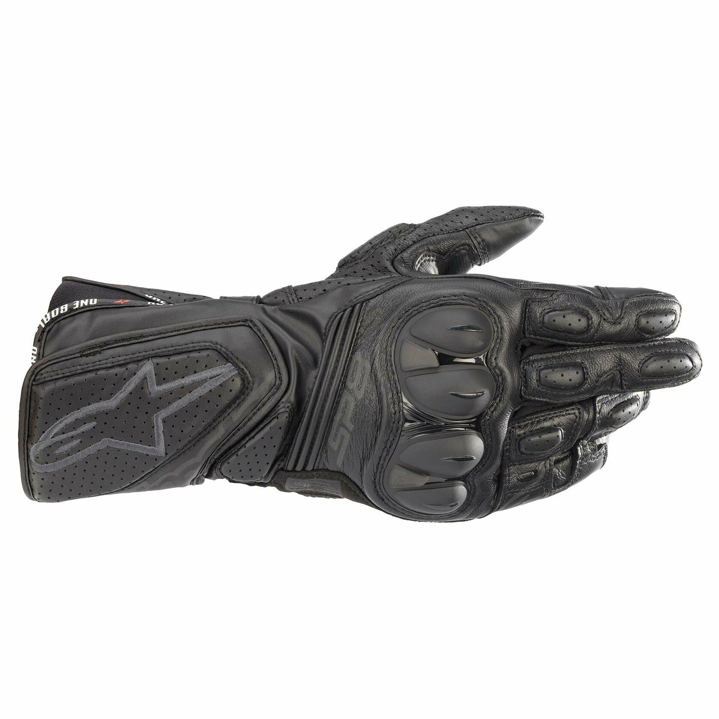 Alpinestars SP-8 V3 Mens Leather Motorcycle Gloves Black/Black SM