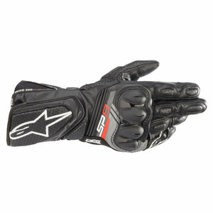 Alpinestars SP-8 V3 Mens Leather Motorcycle Gloves Black/Black LG