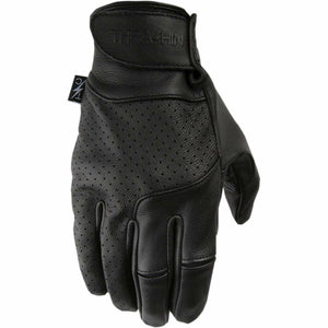 THRASHIN SUPPLY CO. GLOVES SIEGE LTHR BLK SM TSG-0001-08