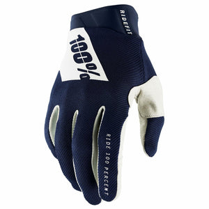 100% RIDEFIT GLOVES NAVY/WHITE SM 10010-00025