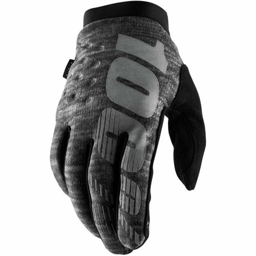 100% BRISKER 100% COLD WEATHER GLOVE HEATHER GREY XL 10003-00023