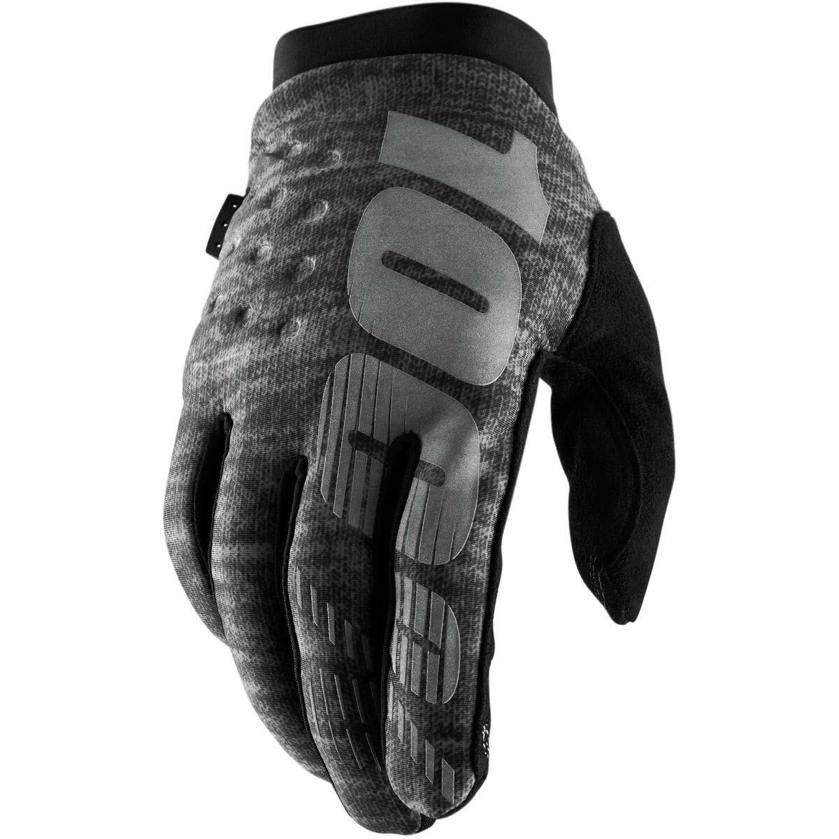 100% BRISKER 100% COLD WEATHER GLOVE HEATHER GREY XL 10003-00023