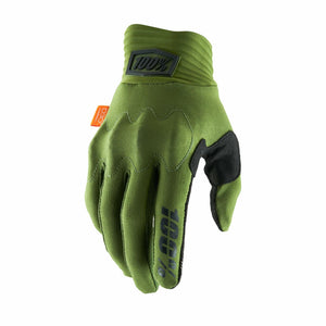 100% COGNITO 100% GLOVE ARMY GREEN/BLACK SM 10014-00000
