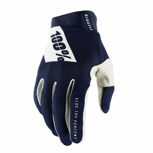 100% RIDEFIT GLOVES NAVY/WHITE XL 10010-00028
