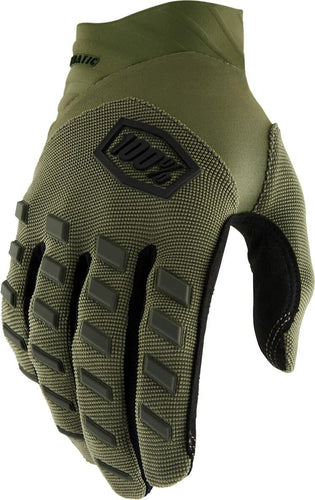 100% AIRMATIC GLOVES ARMY GREEN - S 10000-00035