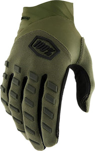 100% AIRMATIC GLOVES ARMY GREEN - S 10000-00035