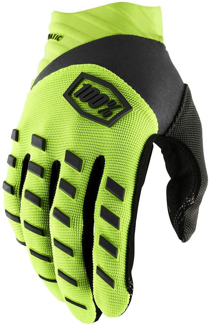 100% AIRMATIC GLOVE FLUO YELLOW/BLACK SM 10000-00010