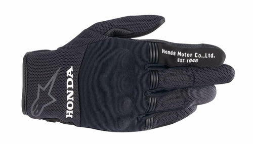 Alpinestars Copper Honda Mens Textile Motorcycle Gloves Black LG